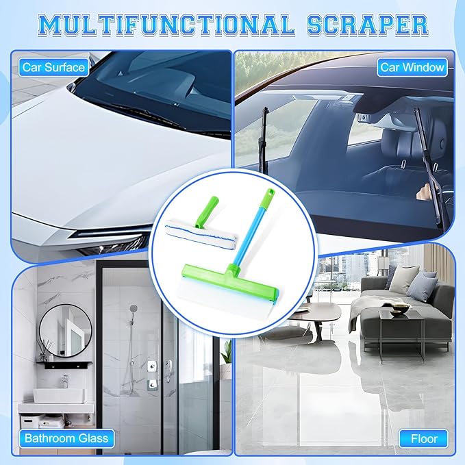 Window Cleaning Kit, Window Squeegee, Recyclable Silicone Window Squeegee Kit - Image 4