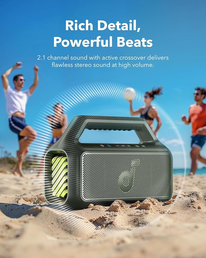 Soundcore Boom 2 by Anker, Outdoor Speaker, BassUp 2.0, 24H Playtime, IPX7 - Image 3