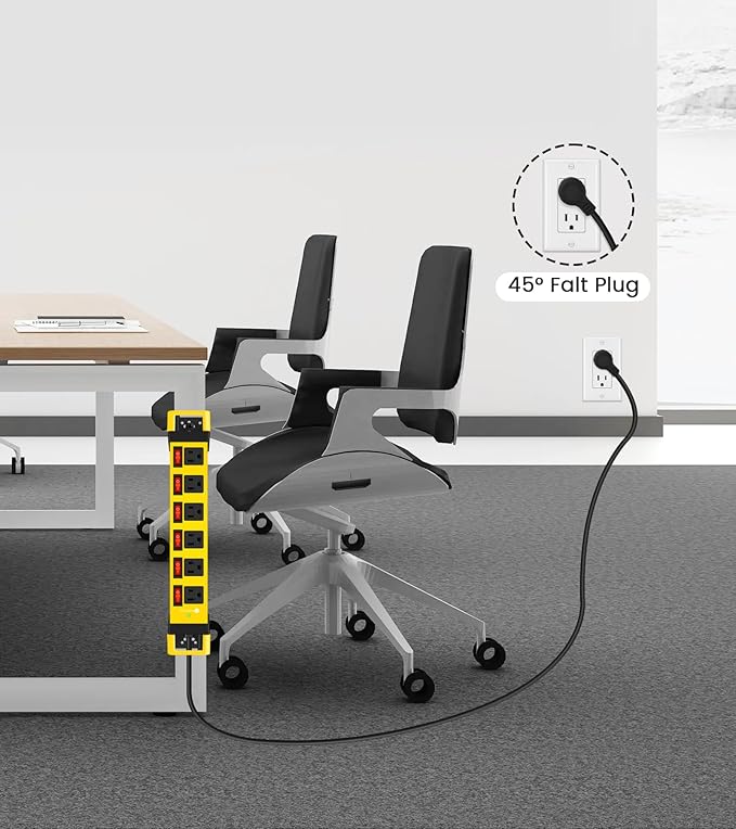 Heavy Duty Power Strip, 6 Outlets Metal Power Strip - Image 6
