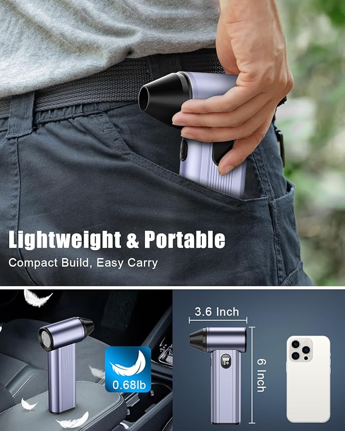Compressed Air Duster with150, 000RPM Brushless Motor, 8000mAh Battery - Image 7