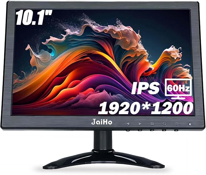 JaiHo 10.1 Inch Small IPS Monitor 19201200 Resolution 60Hz HD Display Screen by JaiHo