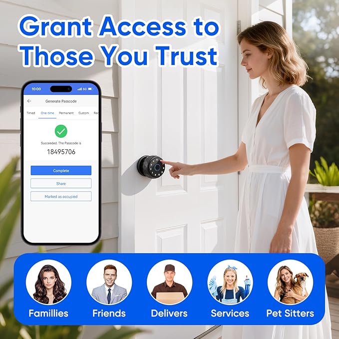 Smart Door Knob Fingerprint Door Lock - Image 6