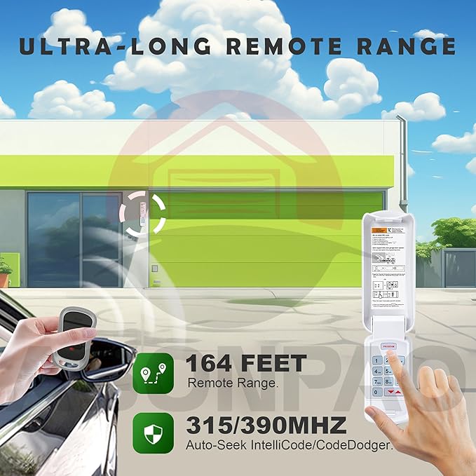 Genie Garage Door Opener Keypad & Remote GK-R G3T-R, Wireless Keyless - Image 6