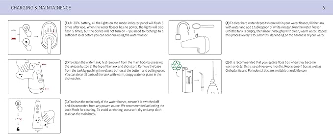 Ordo Water Flossers for Teeth, Cordless IPX7 Waterproof Oral Irrigator - Image 11