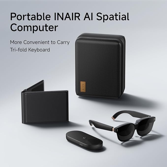INAIR 2 Pro Go Pack| INAIR OS| AR Glasses + Pod + Fold Keyboard| Compatible - Image 2