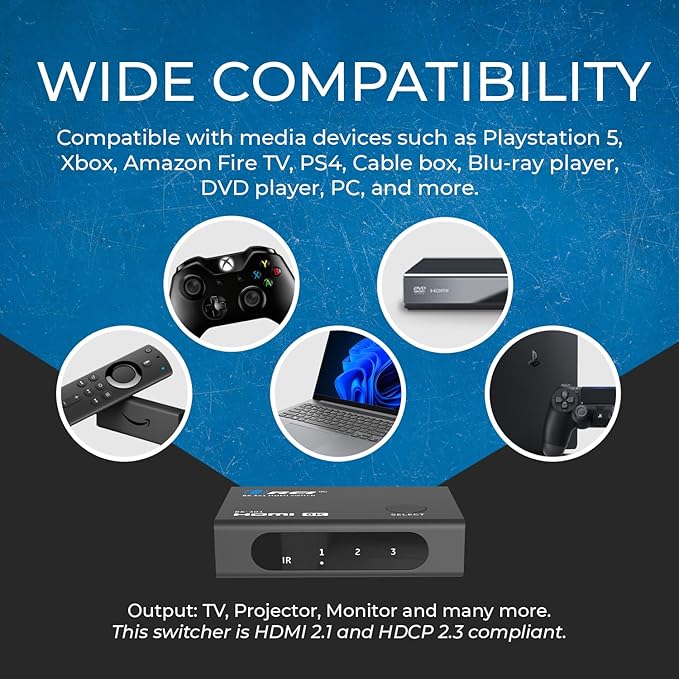 OREI HDMI Switcher with 4K@120Hz 4:4:4 / 8K@60Hz 4:2:0 - Image 6