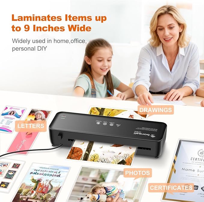 Bonsaii Laminator, 9 Inch Thermal Laminator Machine - Image 5