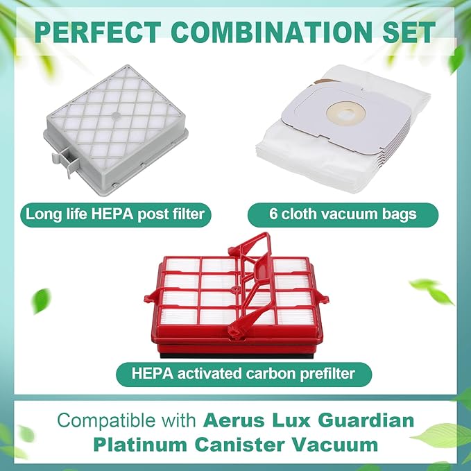 Tondiamo Style P Hepa Vacuum Bag and Filter Bundle Compatible - Image 2