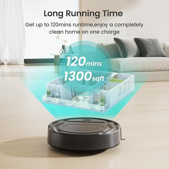 Lefant M210 Pro Robot Vacuum, 4000Pa Suction, 200 Mins Runtime, Ultra-Slim - Image 7