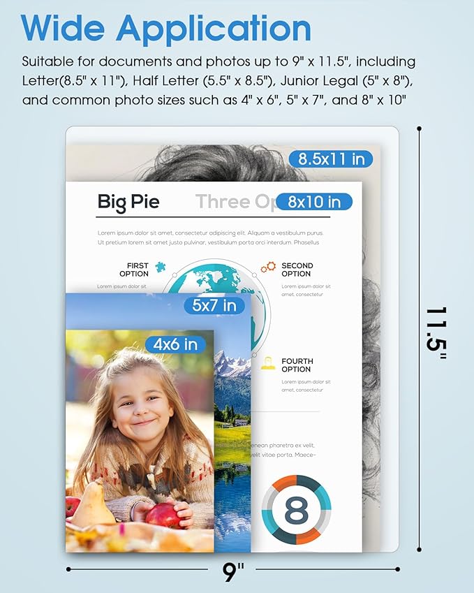 KTRIO 300 Pack Laminating Sheets 5 Mil, Hold 8.5 x 11 Inches Laminate Sheets - Image 2