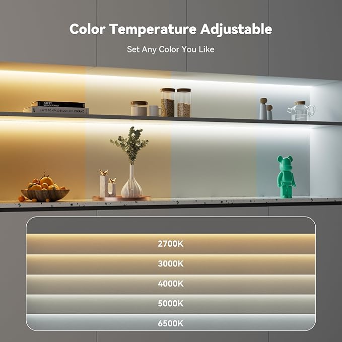 PAUTIX CCT COB LED Strip Light White Tunable 3200LEDs, CRI90+ 16.4ft/5m - Image 2