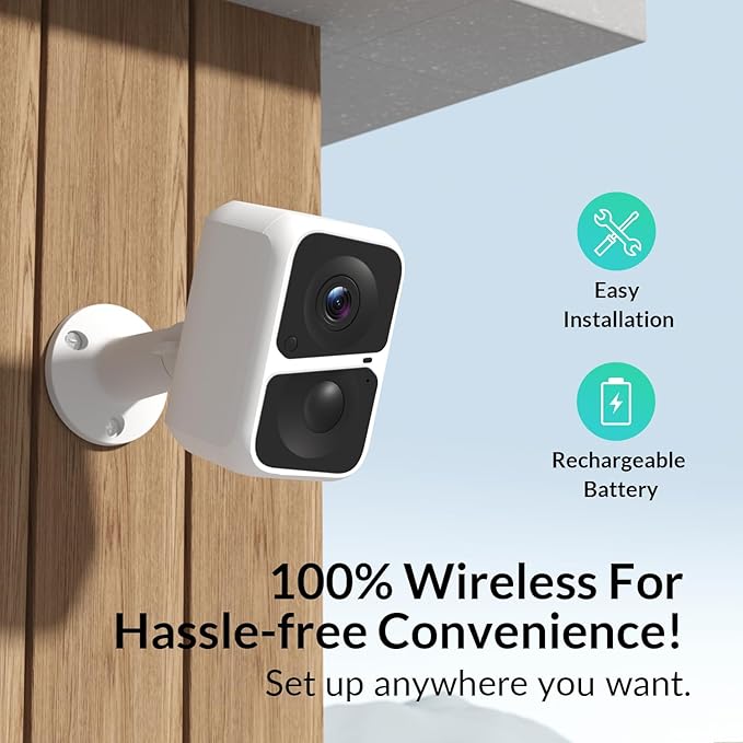 Vicohome 2K Battery-Powered WiFi Security Camera, Outdoor/Indoor - Image 3
