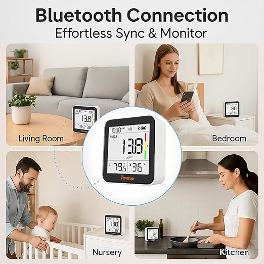 Temtop M10+ Indoor Air Quality Monitor, CO2 Monitor - Image 7