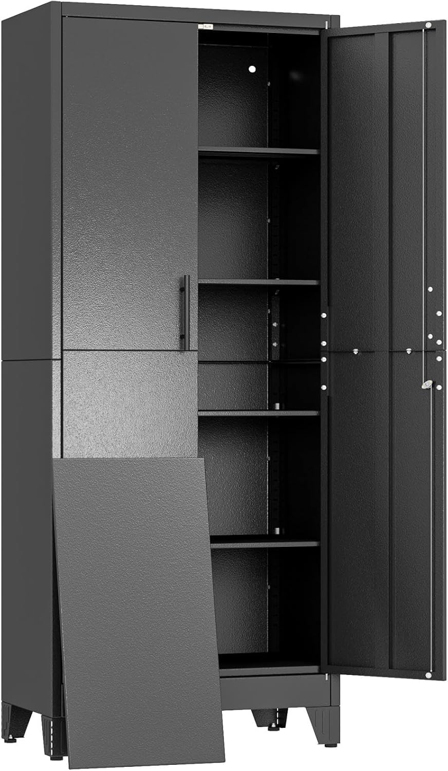 metal garage storage cabinet, 71" h lockable tool, main product view