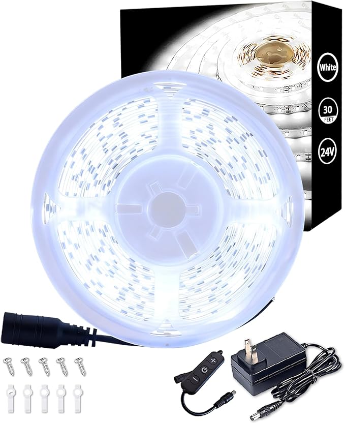 Led Strip Lights for Bedroom Dimmable 30 FT 540 Leds Rope Light Flexible Super by Aalnfe