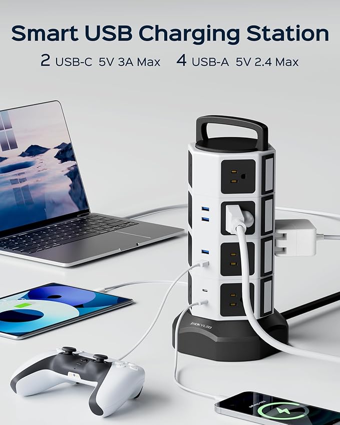 Power Strip Tower Surge Protector - Image 7