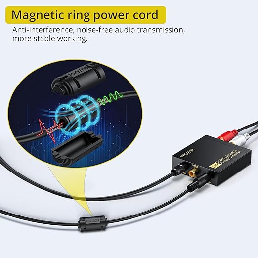 PROZOR 192Khz Digital to Analog Audio Converter Support 5.1CH Optical to RCA - Image 4