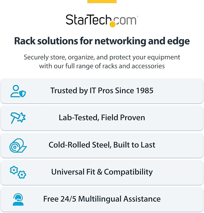 StarTech.com 14U Wall Mount Network Rack, 14 in Deep, IT Equipment, Network - Image 8