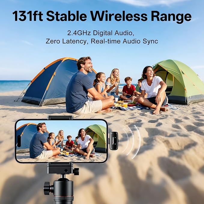 Yuaceuco Mini Wireless Lavalier Microphone - Image 8