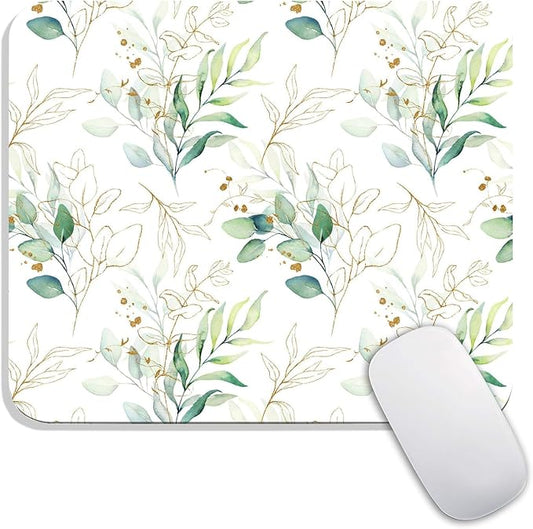 Armanza Square Mouse Pad Pretty Leaves, Personalized Premium-Textured Custom by Armanza