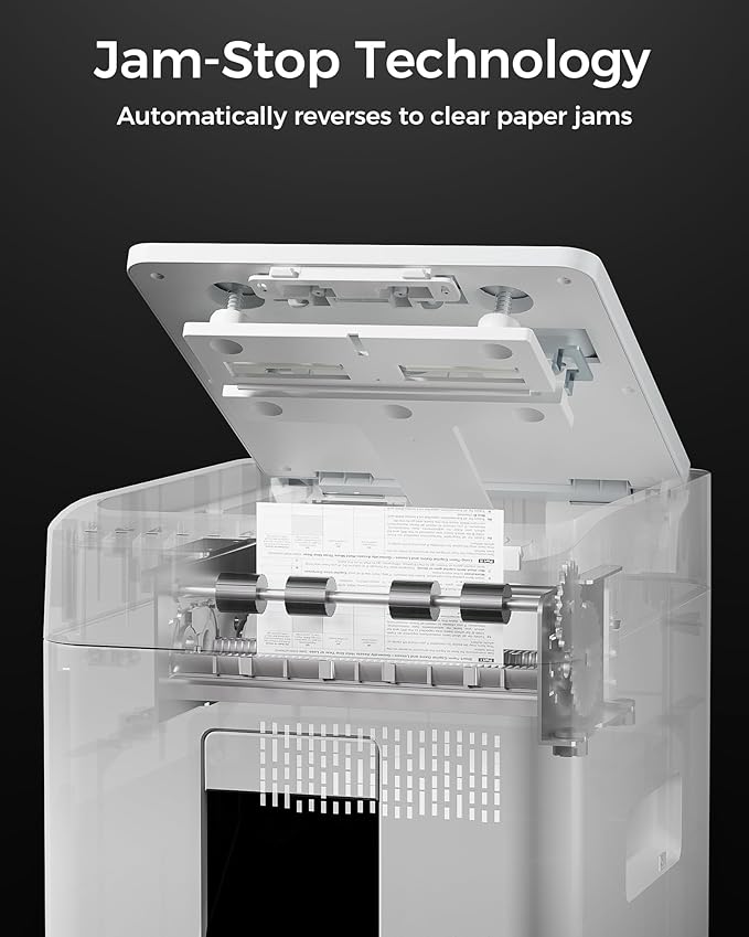 110-Sheet Micro-Cut Paper Shredder Auto Feed Shredders P-4 High Security - Image 6
