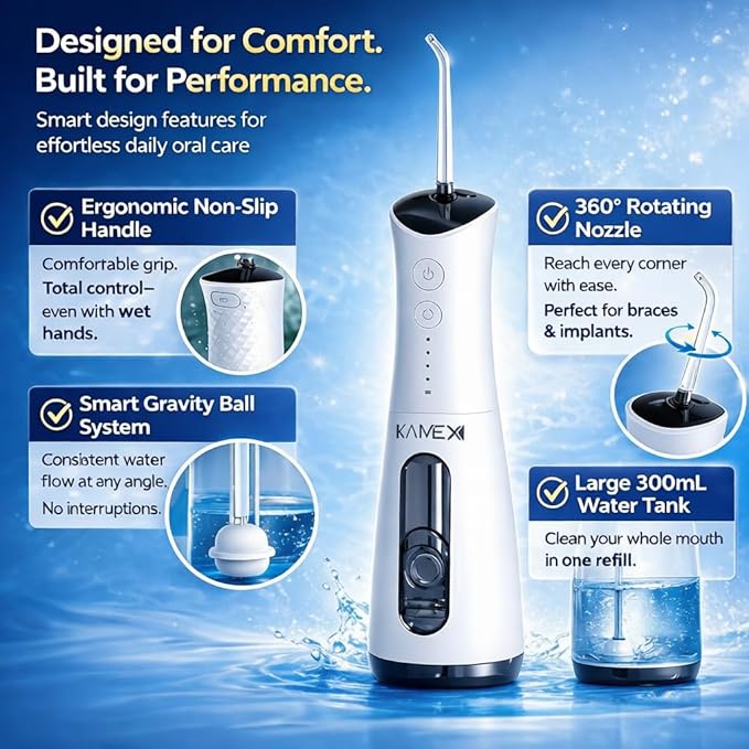 KAMEX Cordless Water Dental Flosser - Image 8