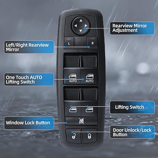 WUANGKI Master Power Window Control Switch | Front Driver Side | 11 Pins | - Image 7