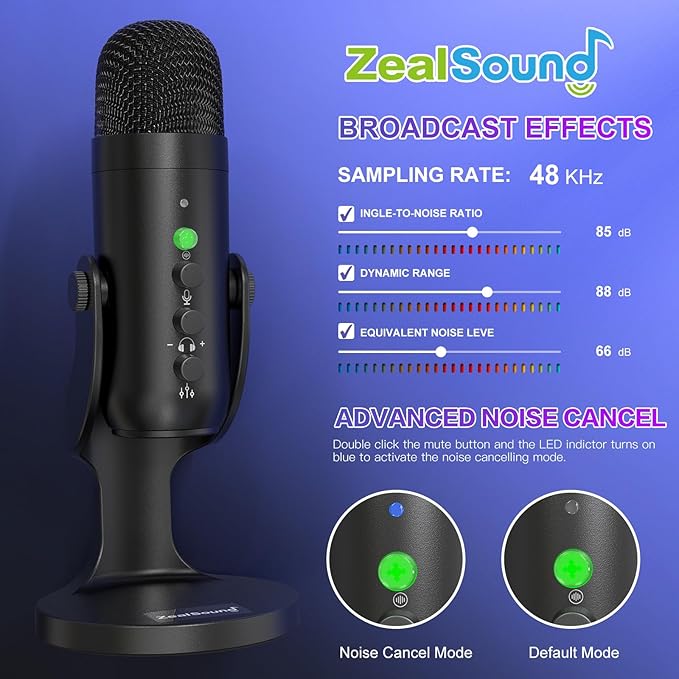 ZealSound Podcast Microphone, Podcast Equipment Bundle - Image 6