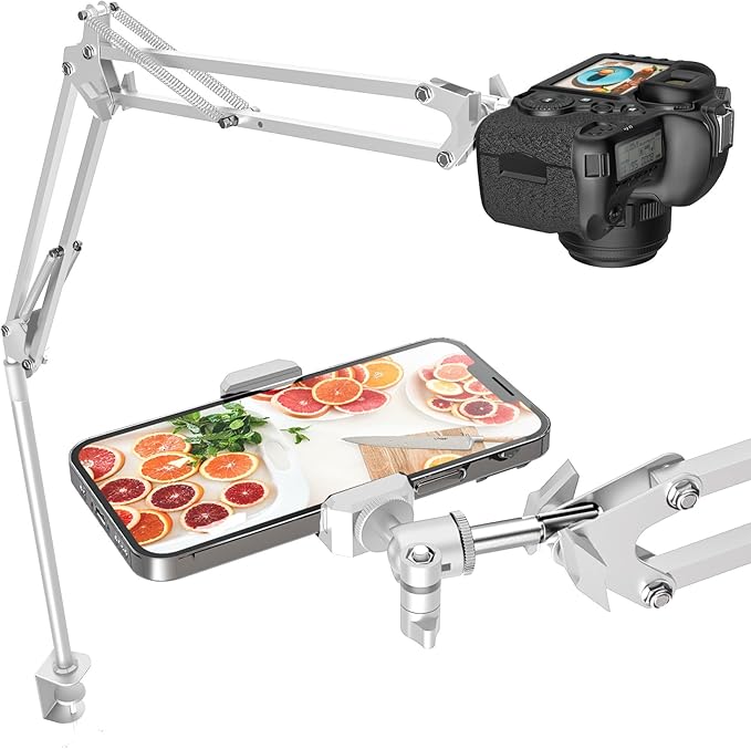 CACENCAN Overhead Camera Mount, 5lb Horizontal Load-Bearing, 360° Adjustable by CACENCAN