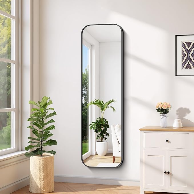 FORBATH Bathroom Mirror 55" x 16", Rectangle Black Bathroom Mirror - Image 4