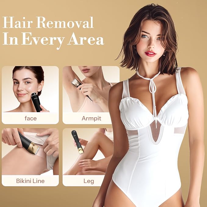Bikini Trimmer for Women, Flyant 2 in 1 Electric Shaver for Women, Pubic Hair - Image 3