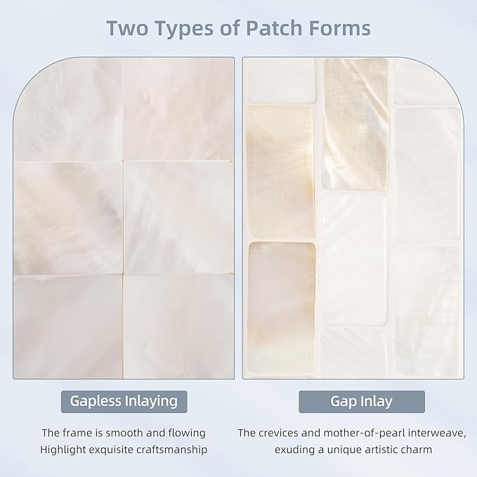 Tanmicoshomy White Shell Framed Rectangular Wall Mirrors - Image 7