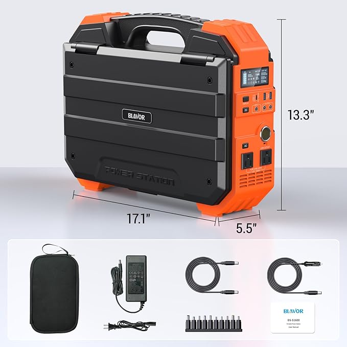 BLAVOR Portable Power Station 1600W, Built-in Solar Panel, 1024Wh LiFePO4 - Image 8