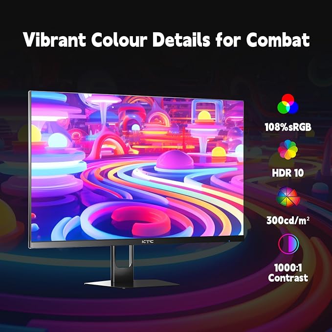 KTC Gaming Monitor 27 inch 180hz 1ms | Fast IPS Screen 1080p Monitor|2 x HDMI - Image 4