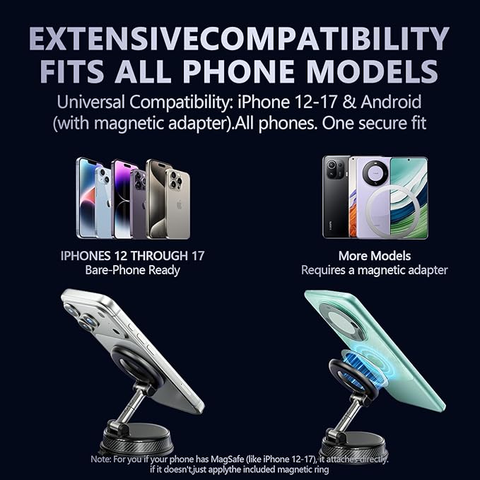 360° Adjustable Magnetic Phone Holder for, iPhone 17 Pro Max, Air Plus & More | - Image 9