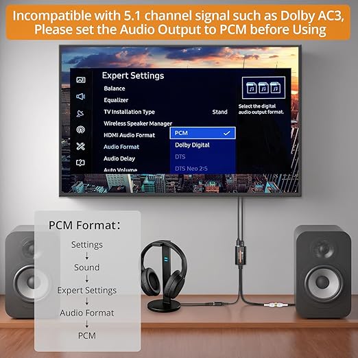 Neoteck SPDIF to RCA+3.5mm Optical to Analog Audio Adapter 192kHz DAC Converter - Image 4