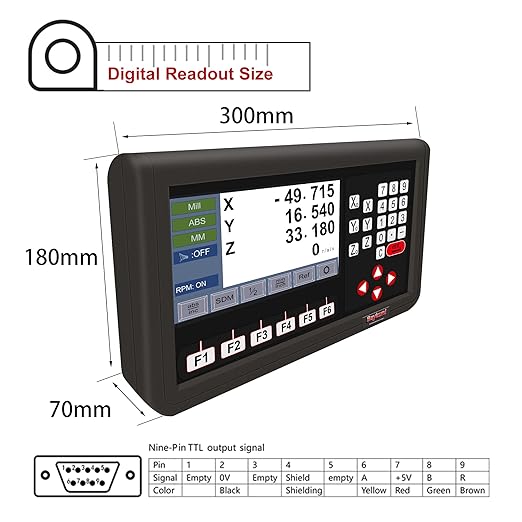 3 Axis DRO LCD Screen Metal Shell Digital Readout Display - Image 7