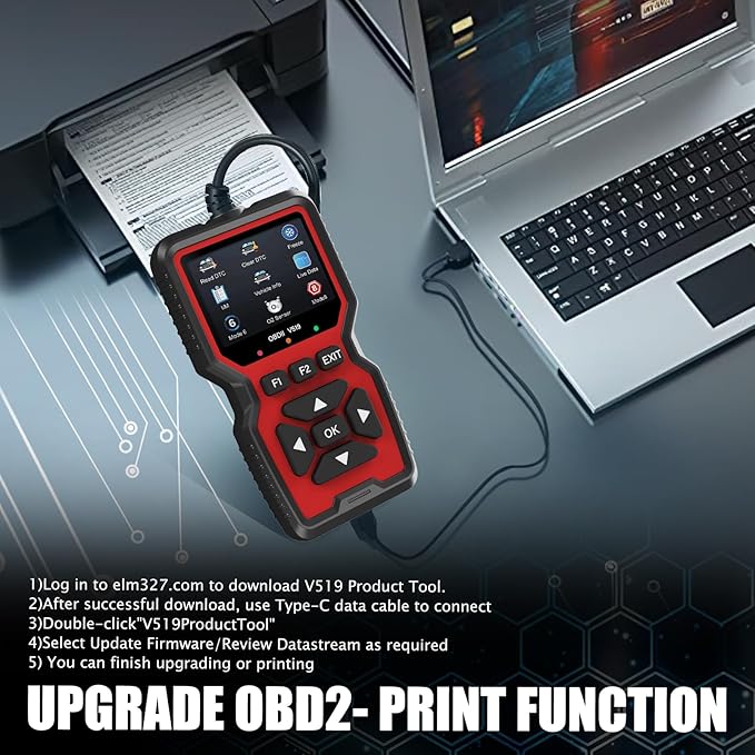 OBD2 Scanner Diagnostic Tool, Check Engine Code Reader OBD2 Scanner - Image 7