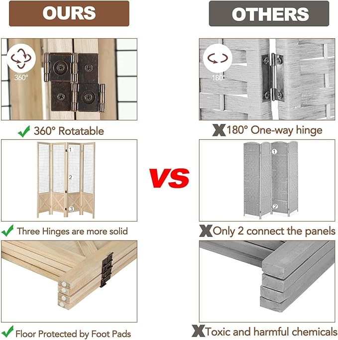 Wnutrees 4 Panel Gridwall Display, Portable Freestanding Display Board - Image 7