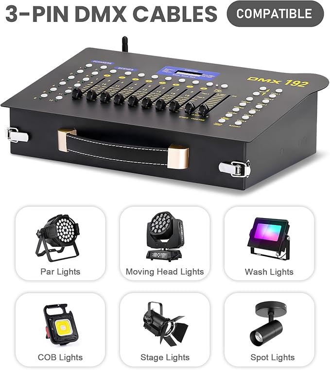 CaalLogt DMX512 Controller Stage DJ Light Console Lighting Mixer Board Console - Image 3