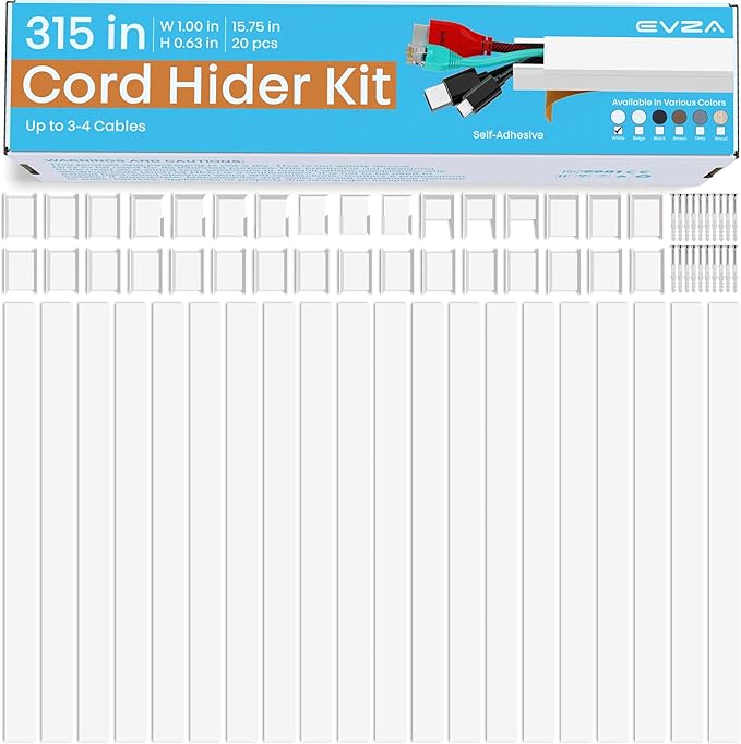 Cord Hider, Wire Cover, Cord Covers Wall Mounted TV, Cable Hider, 315 in - Image 2