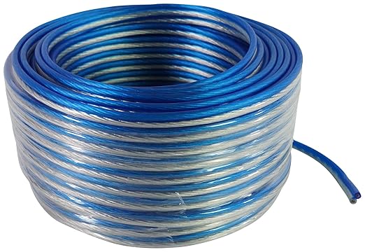 Rockville Blue 14G100 14 Gauge 100 Ft Speaker Wire, 100% OFC Copper, by Rockville