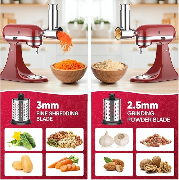 Stainless Steel Slicer Shredder Attachment - Image 4