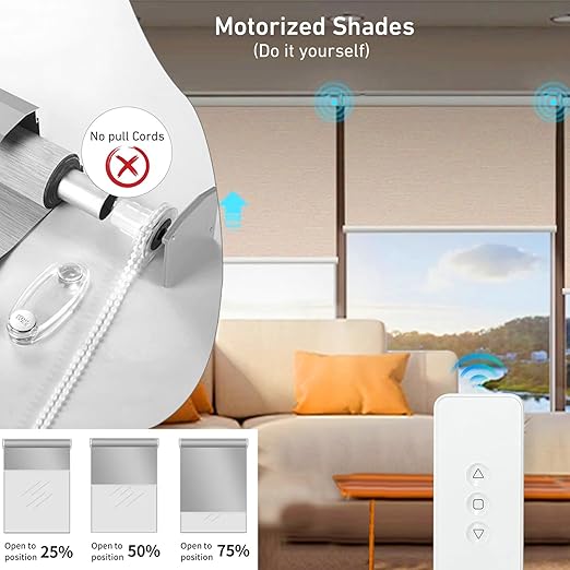 Rollerhouse DC12V EY2512 Shade Motor Electric Blind Motor Remote Control Wired - Image 8