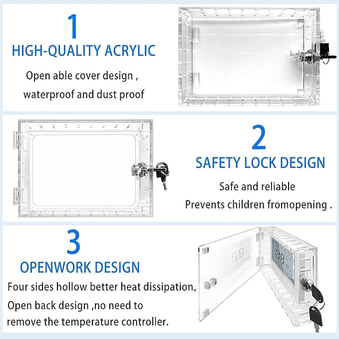 Young Dance 2PCS Large Thermostat Lock Box Cover - Image 6