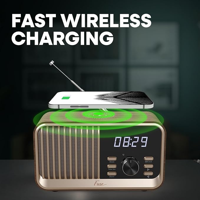 Fuse Hark Bluetooth Radio Speaker | Wireless 10W Charger | FM Radio Speaker - Image 3