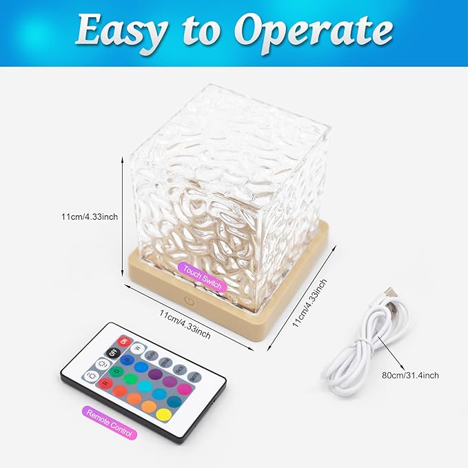 Ocean Wave Projector Light, 16 Colors Galaxy Projector Night Light Water Ripple - Image 9