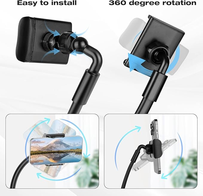 Cell Phone Stand, Neck Cell Phone Holder, Hand Free Flexible Gooseneck Phone - Image 6
