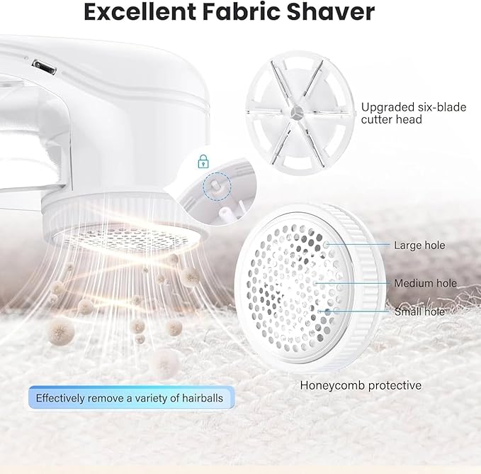Fabric Shaver, Lint Remover for Clothes, Electric Lint Remover - Image 3