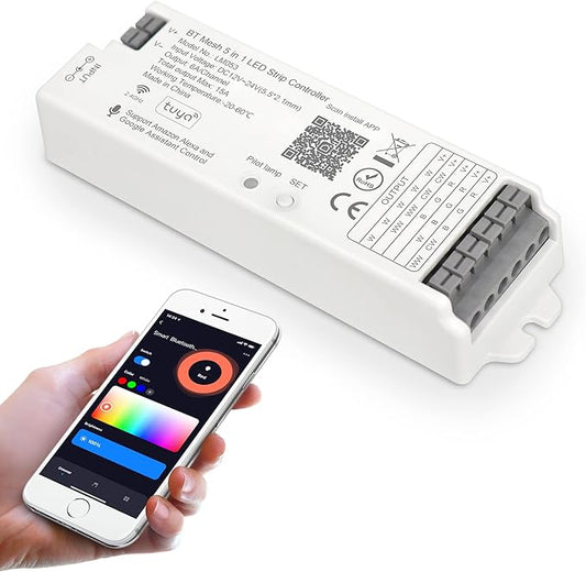 XXK LM053 Bluetooth Mesh 4.2 LED Strip Controller RGB CCT RGBW 5in1 Dimmable by XXK